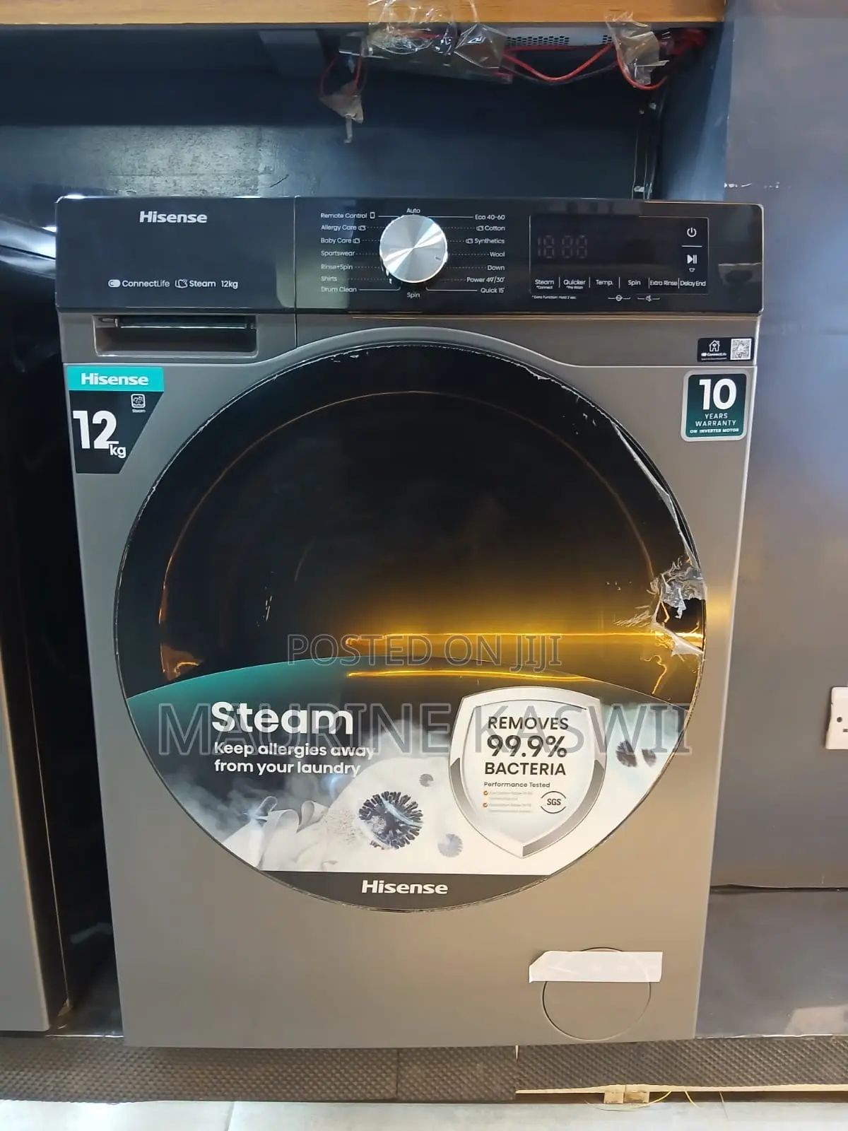 Hisense Wfwy121vjmt 12 Kg Wash Spin Inverted Technology