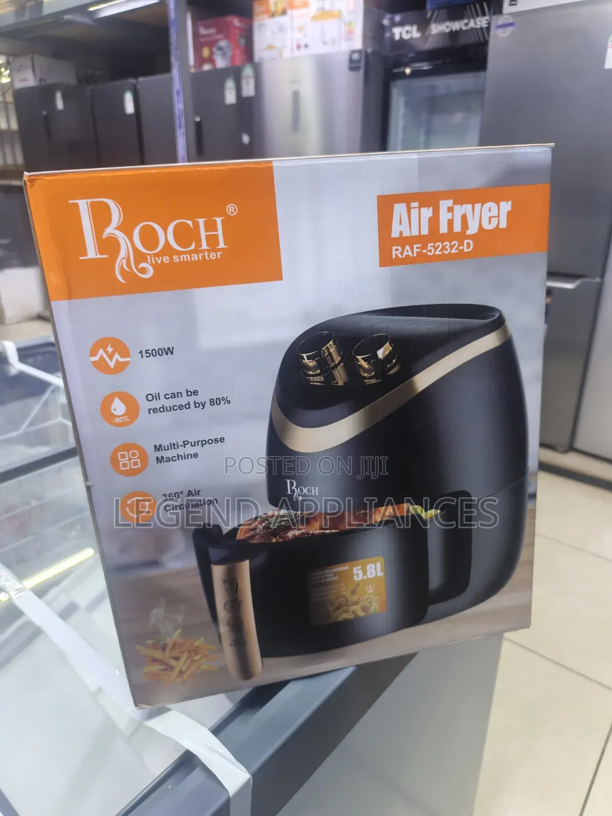Roch RAF-5232-D Air Fryer 5.8 Liters