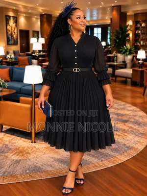 Decent Black Skater Dress With Sleeves. Burial Dress