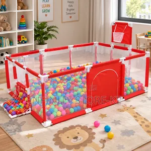 Children Playpen With Soft Balls Safe for Indoors Activities