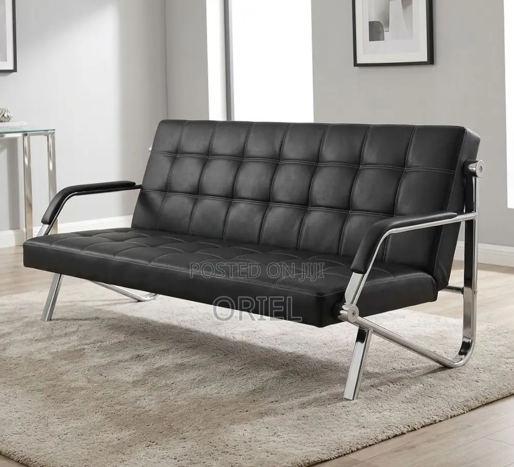 Office Reception Sofa : 5-Seater Leather Sofa