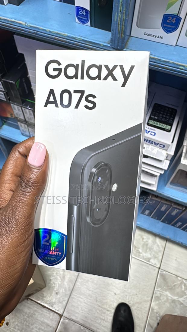 New Samsung Galaxy A07s 64 GB Black - main view