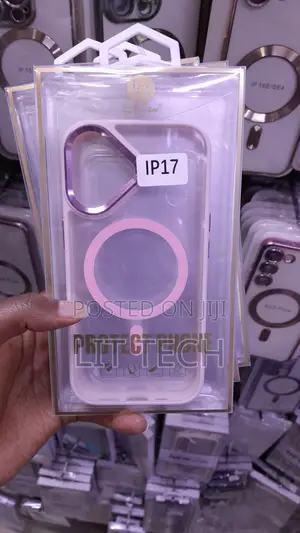 Pink Clear MagSafe Case for iPhone 17