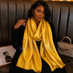 Solid Colored Satin Wrap Scarf / Shawls