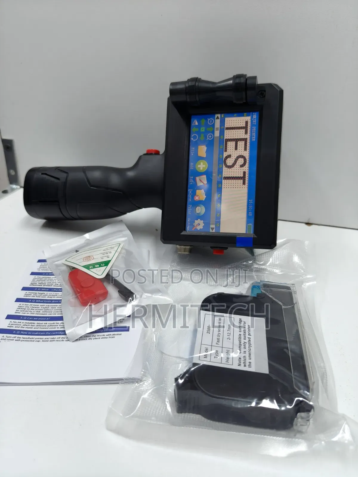 Handheld Inkjet Coding Printer for Printing Text, Codes and Dates