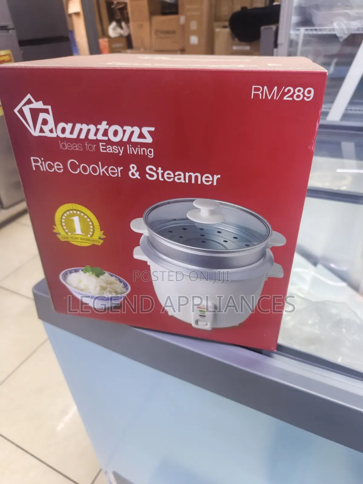 Ramtons Rice Cooker and Steamer (RM/289)