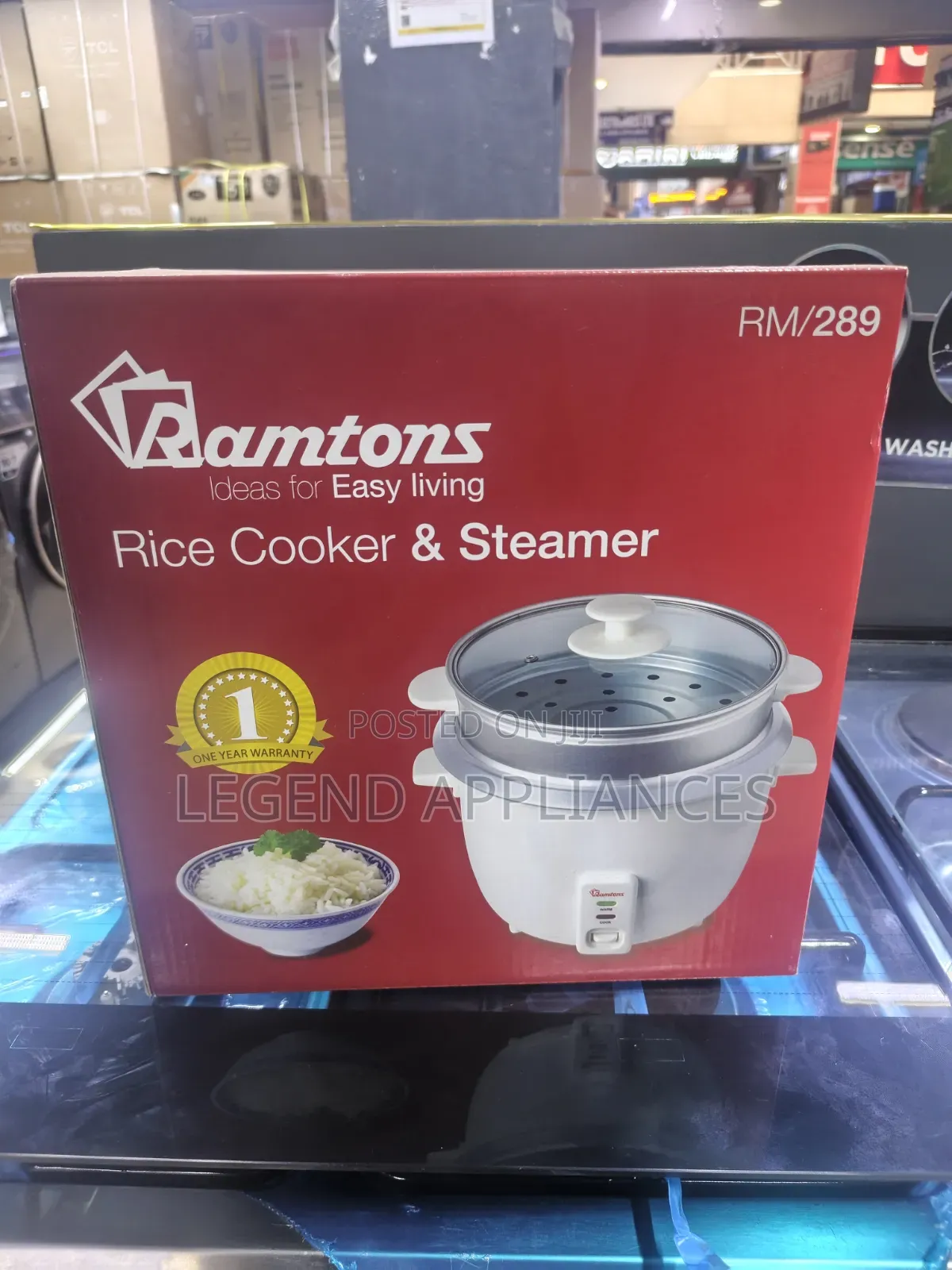Ramtons Rice Cooker and Steamer (RM/289)