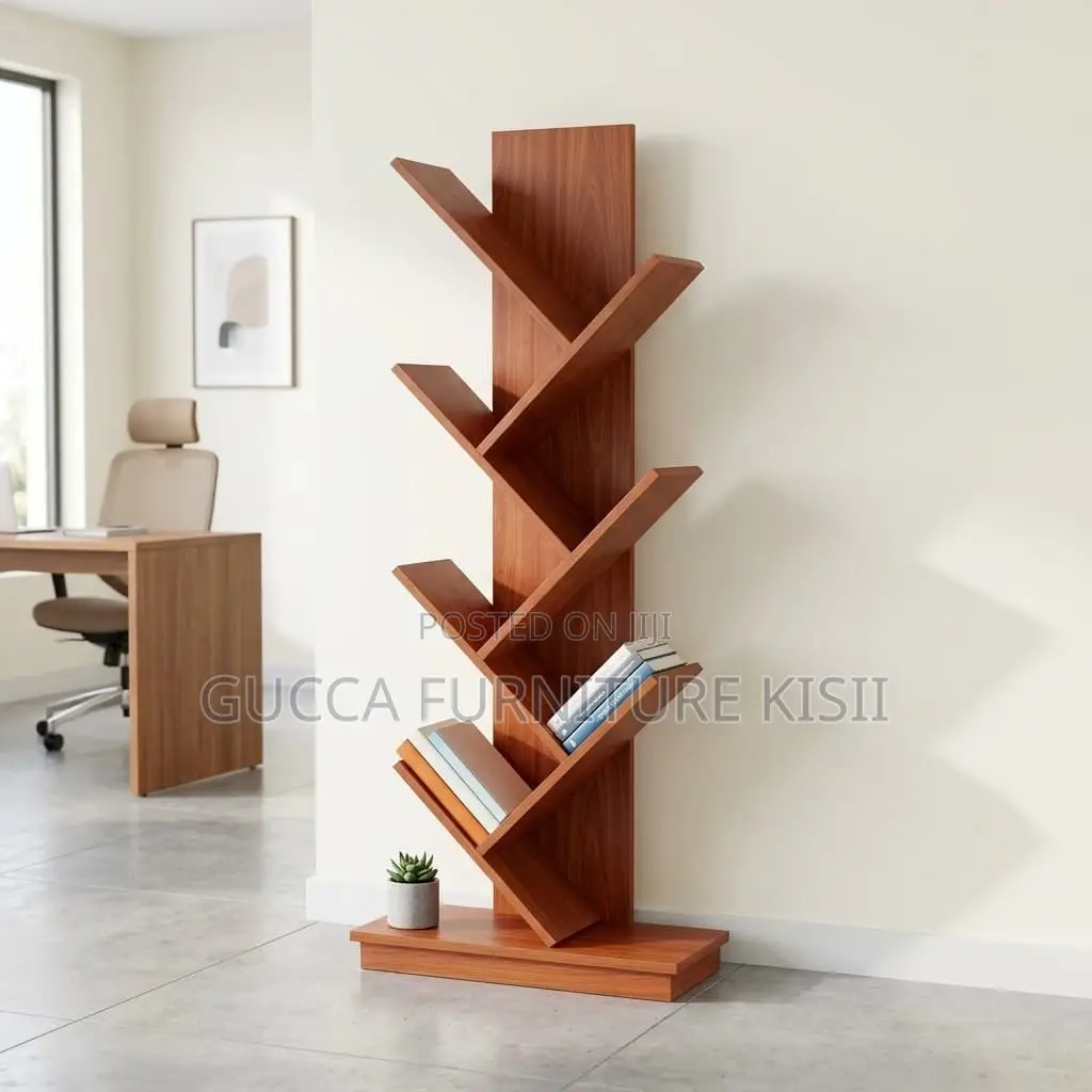 Vertica Wooden Tree Bookshelf