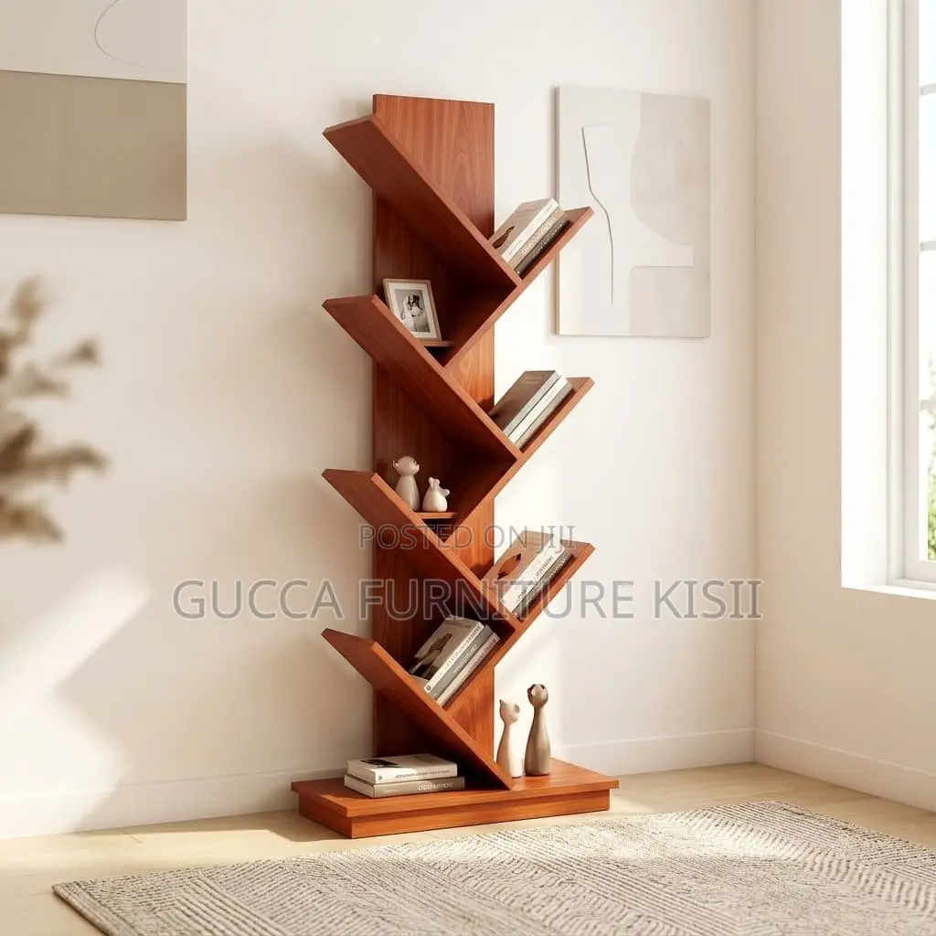 Vertica Wooden Tree Bookshelf