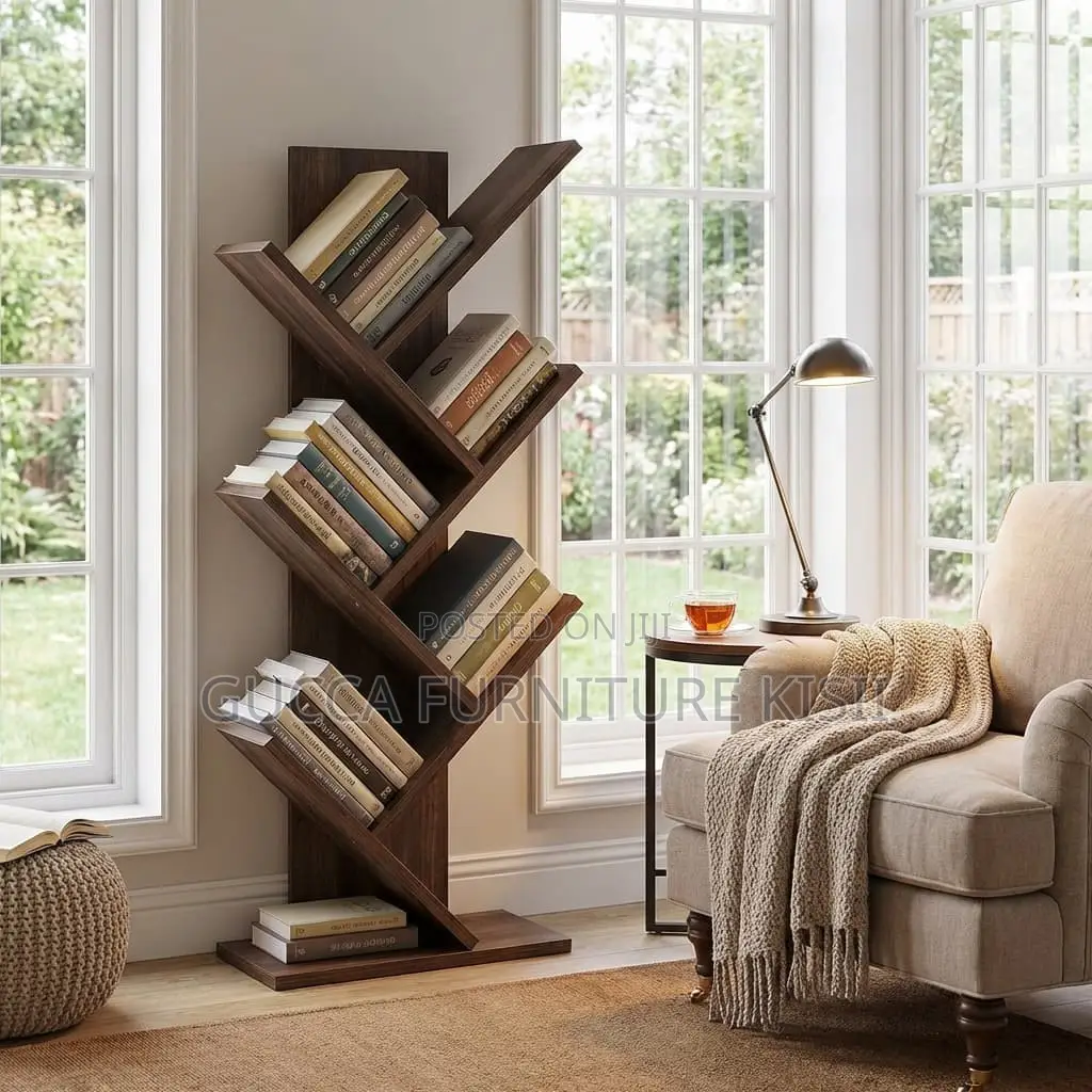 Vertica Wooden Tree Bookshelf