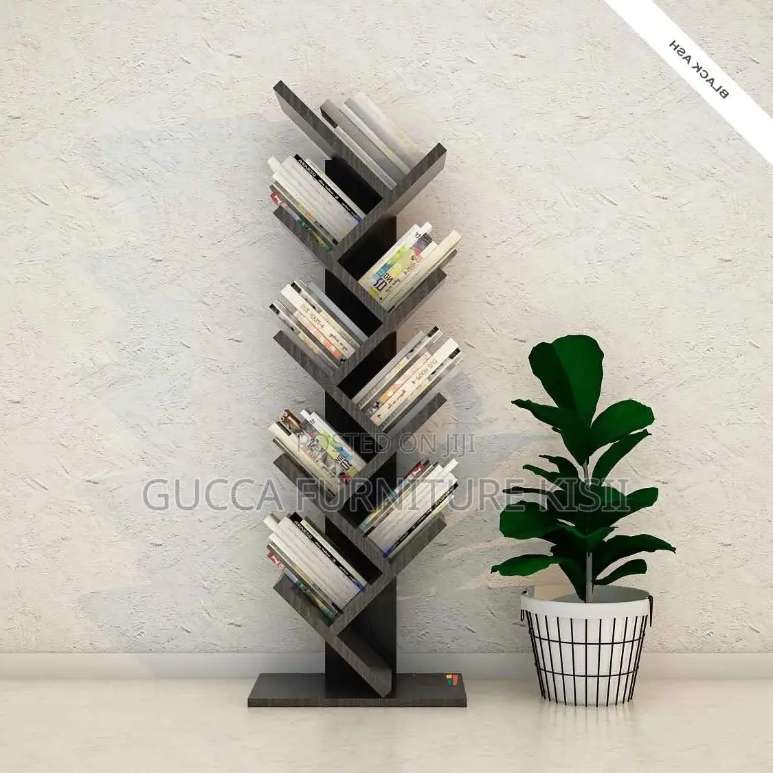 Vertica Wooden Tree Bookshelf