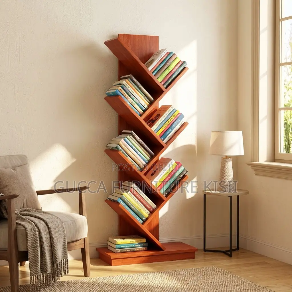 Vertica Wooden Tree Bookshelf