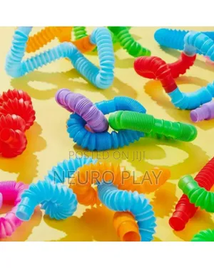 10 PCS Pop Tubes Sensory Toys - Stretchy Fidget Tubes for Kids