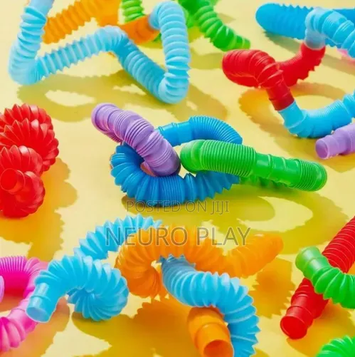 10 PCS Pop Tubes Sensory Toys - Stretchy Fidget Tubes for Kids