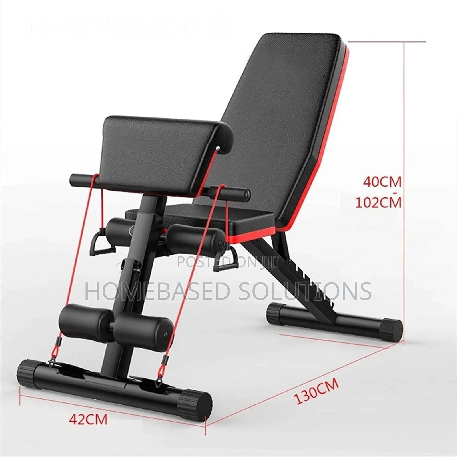 Black Workout Gym Bench