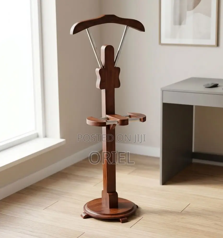 Wooden Mahogany Office Coat Hanger : Coat Stand