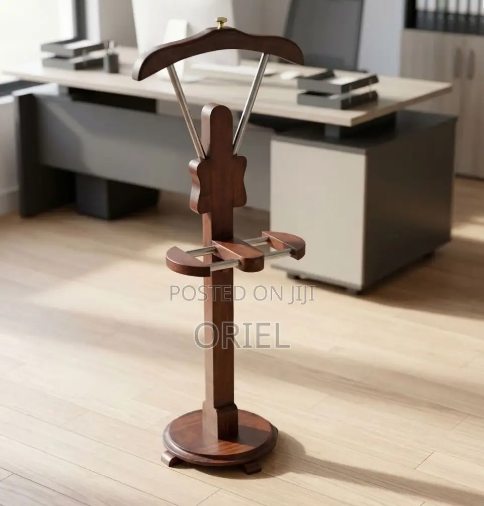 Wooden Mahogany Office Coat Hanger : Coat Stand