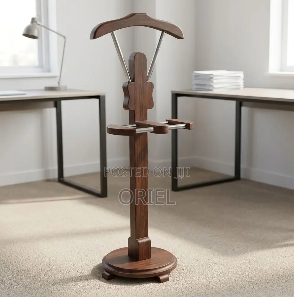 Wooden Mahogany Office Coat Hanger : Coat Stand