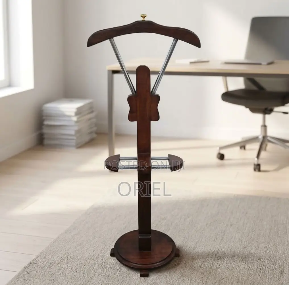 Wooden Mahogany Office Coat Hanger : Coat Stand