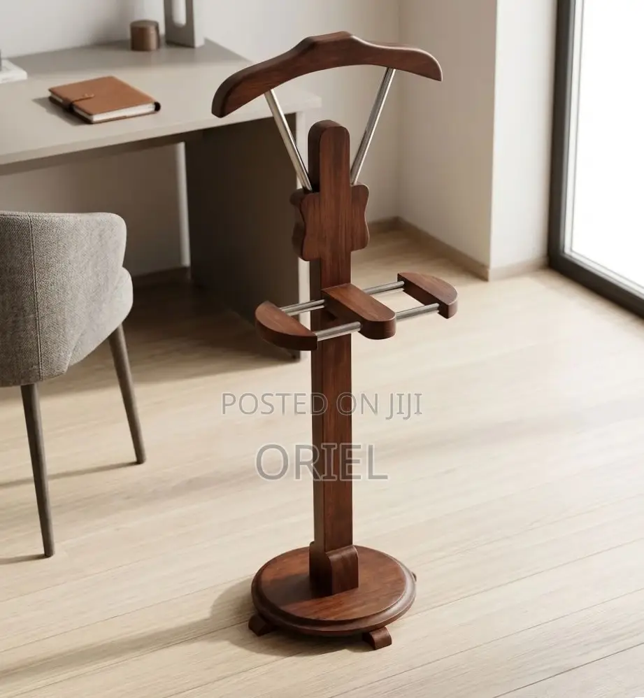 Wooden Mahogany Office Coat Hanger : Coat Stand