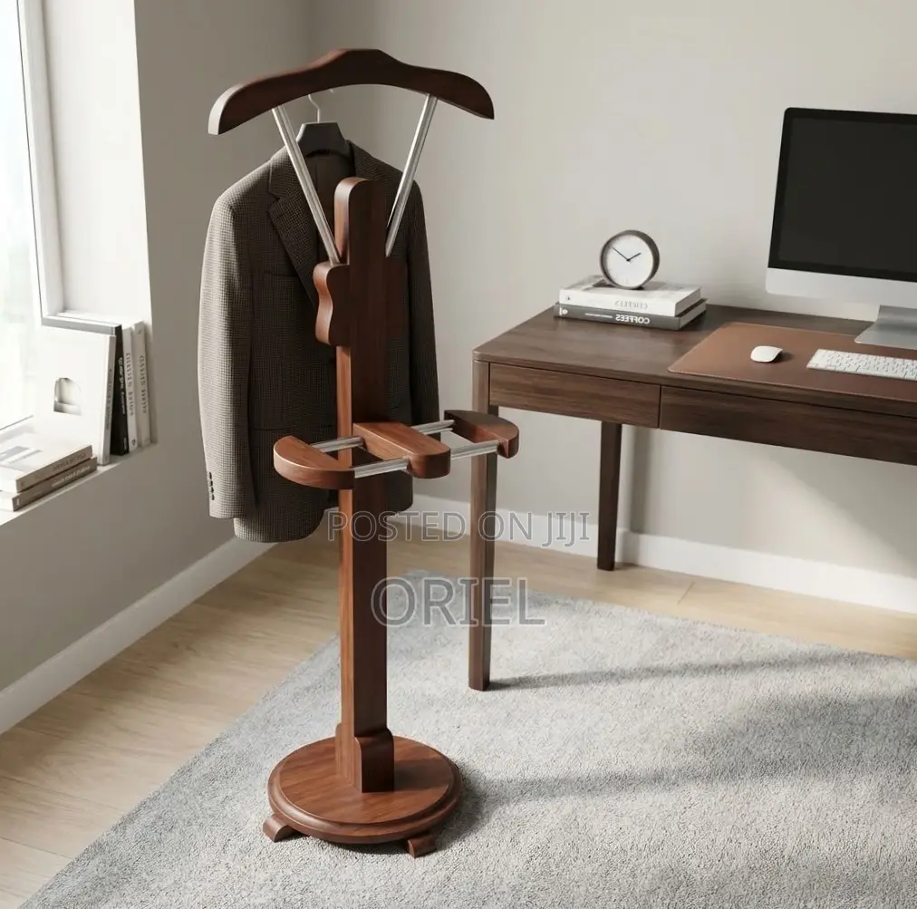 Wooden Mahogany Office Coat Hanger : Coat Stand