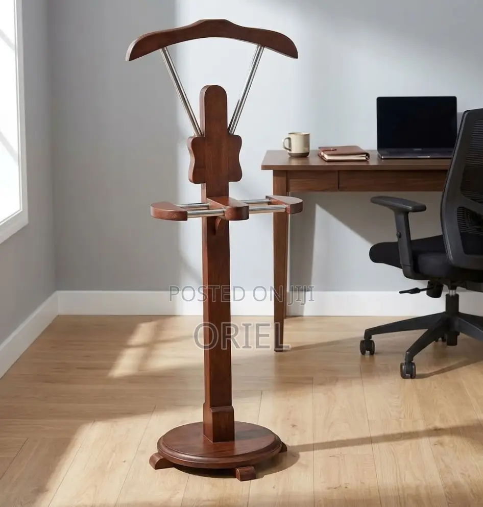 Wooden Mahogany Office Coat Hanger : Coat Stand