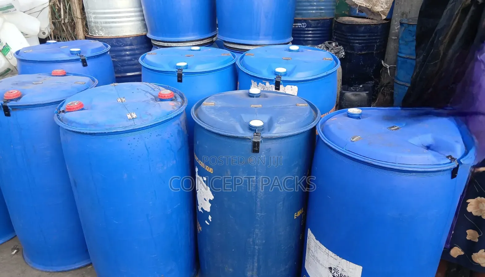 250L Blue Dust Bins