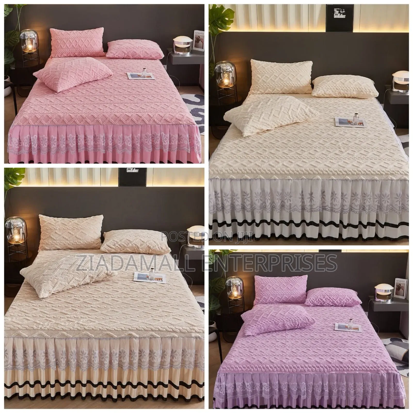 Luxurious Bed Spread 2 Pillow Cases 6×6