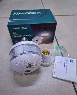 Original V380 Max D8 Smart Bulb Lighting Security Camera