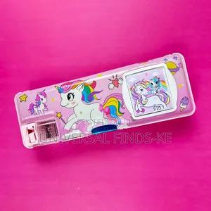 Kids Pencil Box School Stationery Storage Case With Compartments