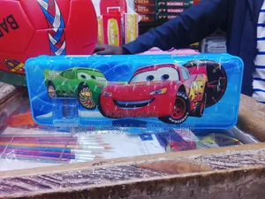 Kids Pencil Box School Stationery Storage Case With Compartments