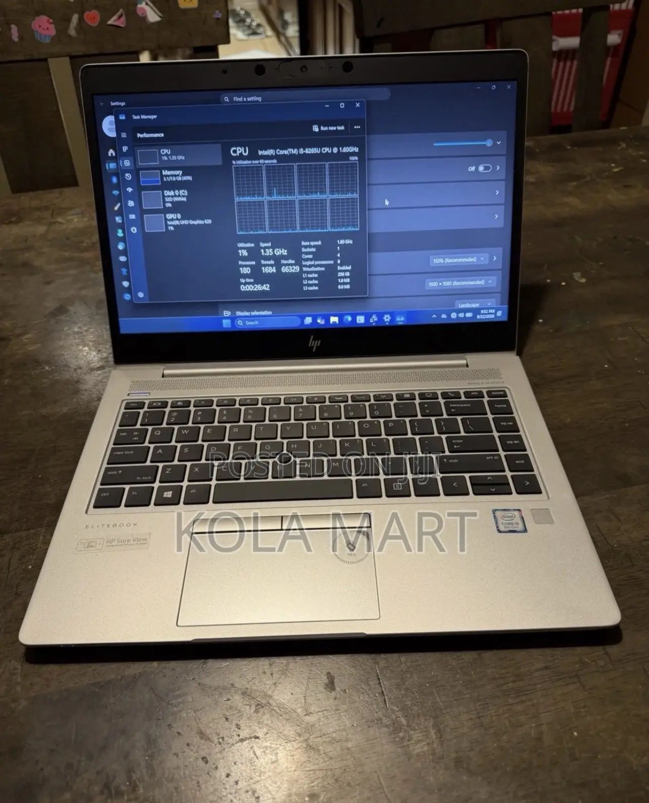 Laptop HP EliteBook 830 G6 8GB Intel Core i5 SSD 256GB