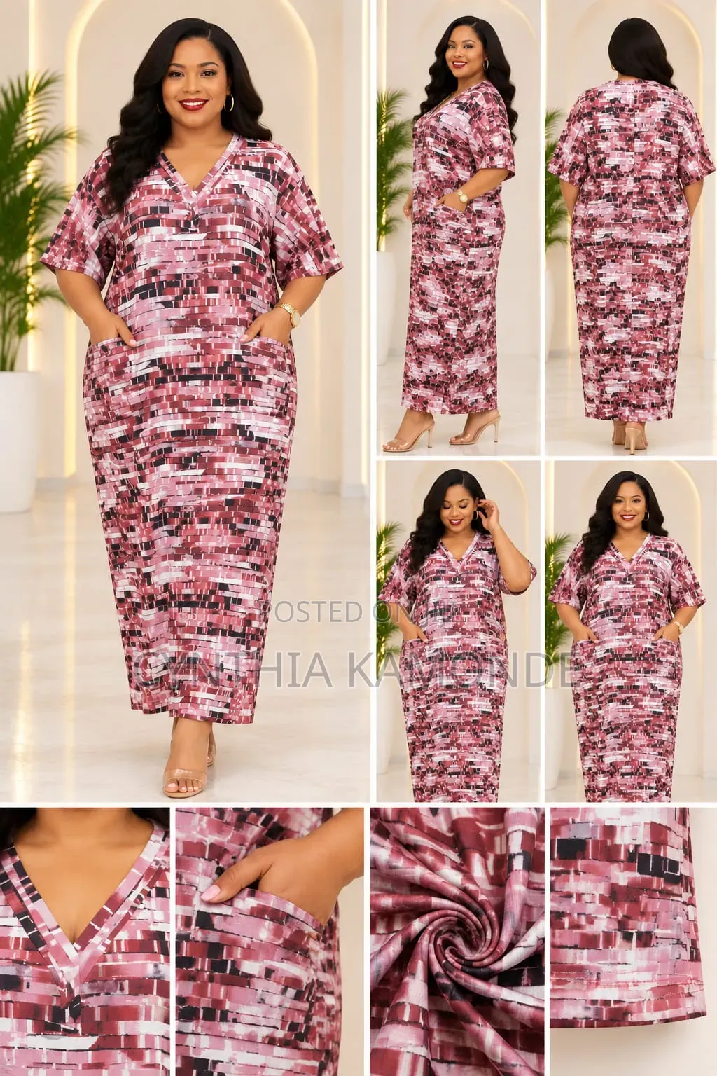 Pock Dresses Material Cotton