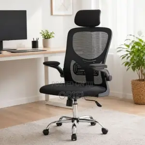 Office Chair : Office Mesh Chair With Flip Arms