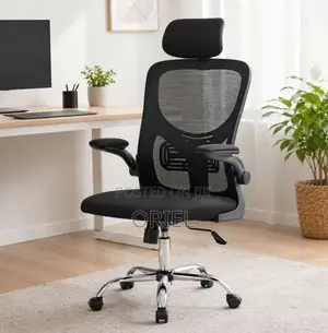 Office Chair : Office Mesh Chair With Flip Arms