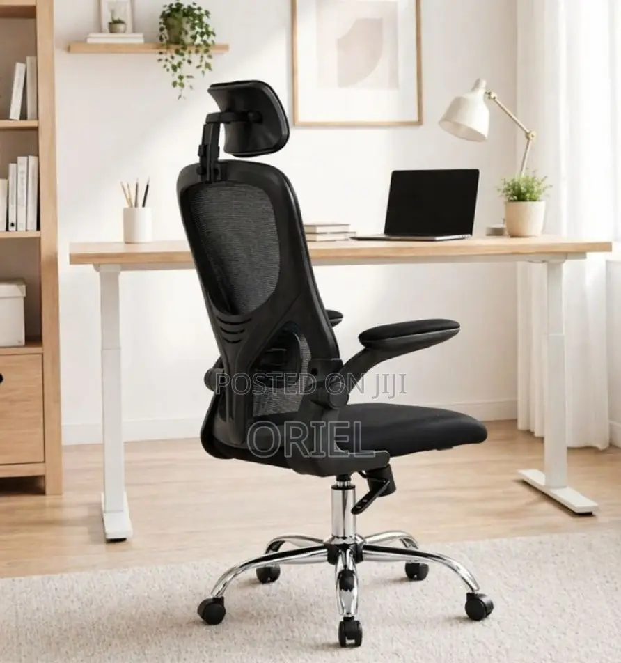 Office Chair : Office Mesh Chair With Flip Arms
