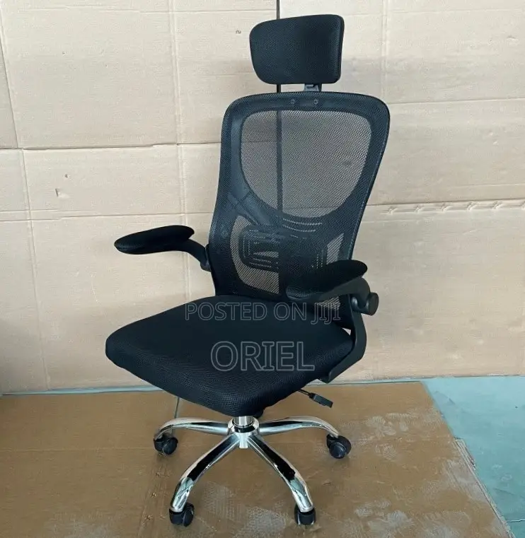 Office Chair : Office Mesh Chair With Flip Arms