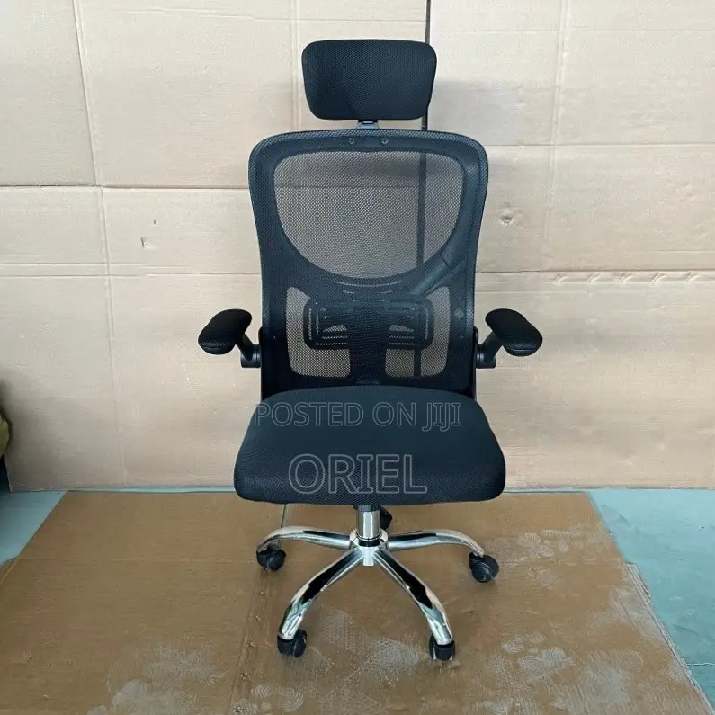 Office Chair : Office Mesh Chair With Flip Arms