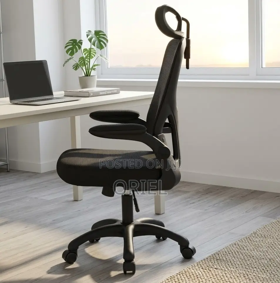 Office Chair : Office Mesh Chair With Flip Arms