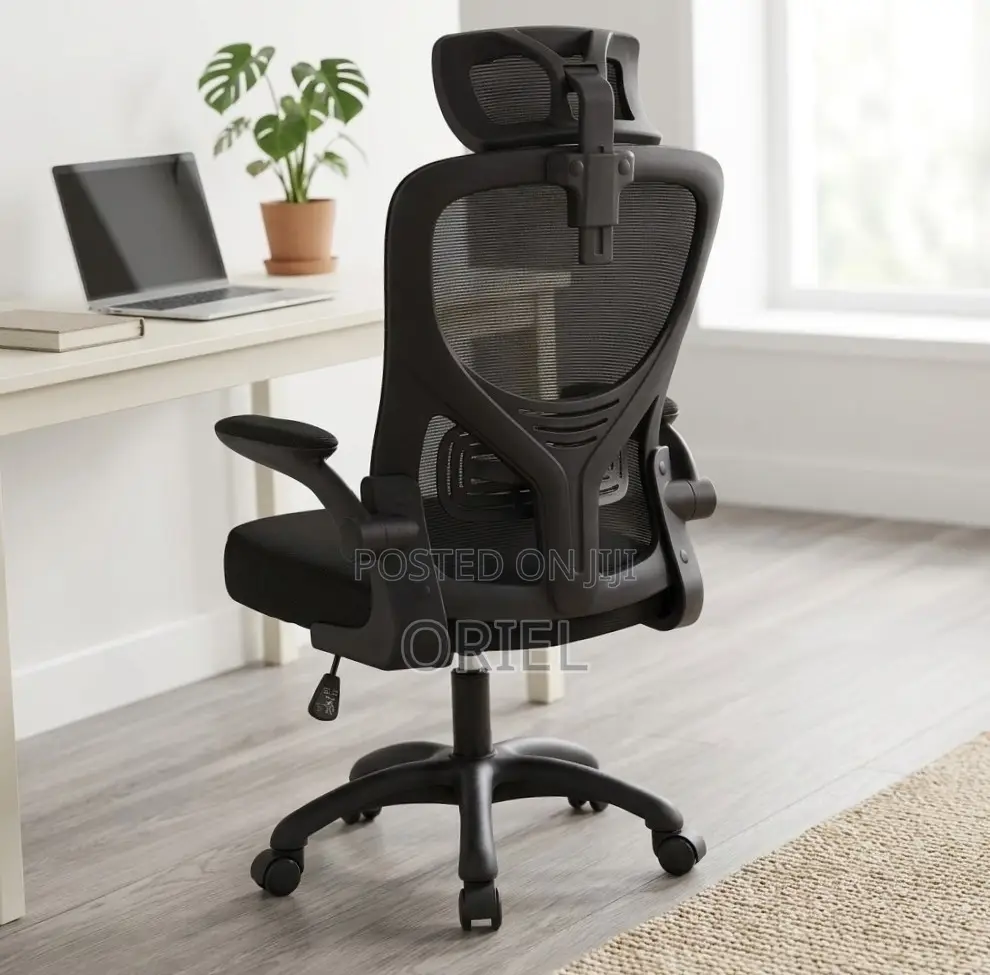 Office Chair : Office Mesh Chair With Flip Arms