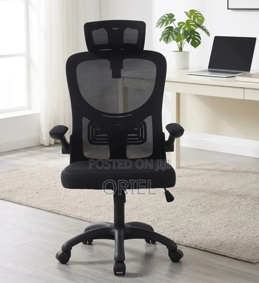 Office Chair : Office Mesh Chair With Flip Arms