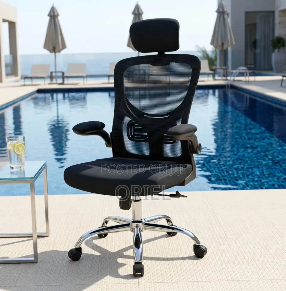 Office Chair : Office Mesh Chair With Flip Arms