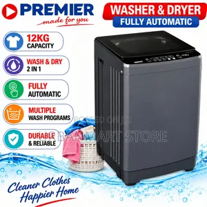Premier 12kg Fully Automatic Top Load Washer Dryer