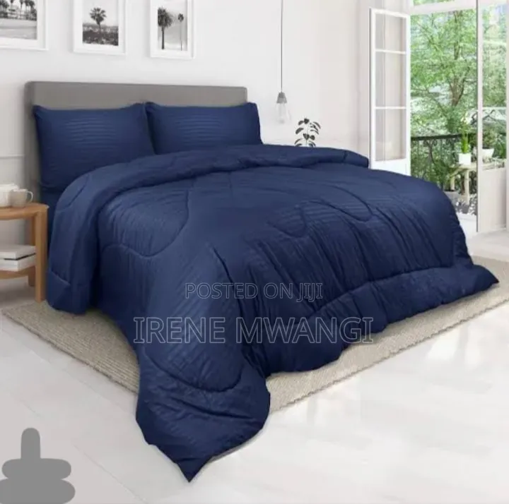 Cotton Stripped Binded Duvet Set