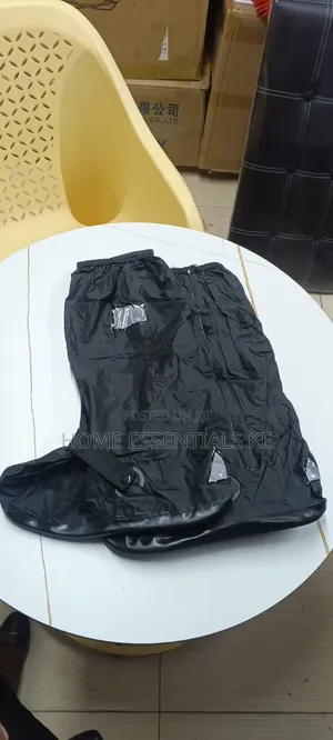 Long Waterproof Shoe Covers -Black