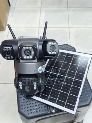 Triple Lens 4G Solar CCTV for Construction Site Security Monitoring