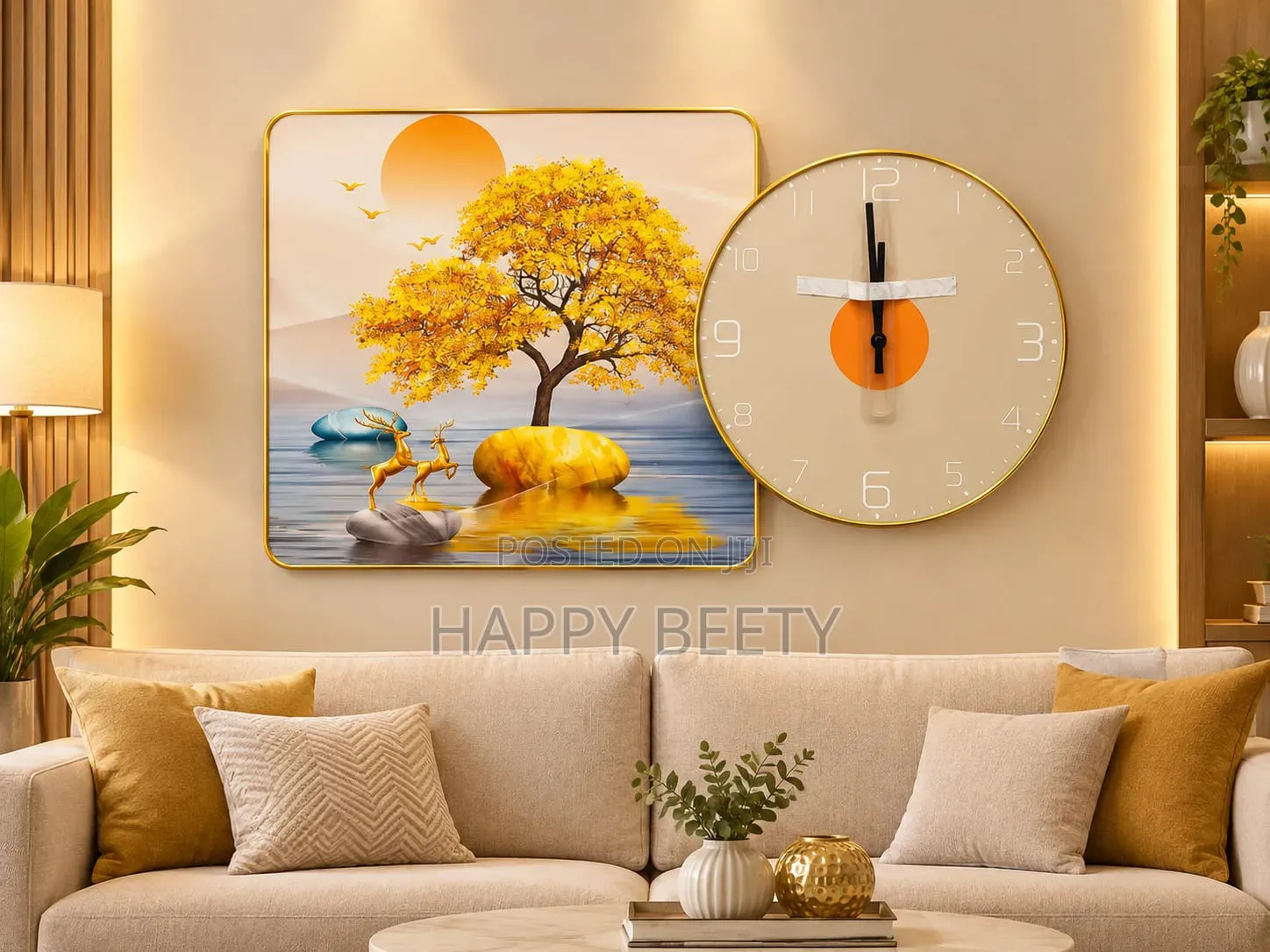*Elegant Wall Clock Wall Art Set