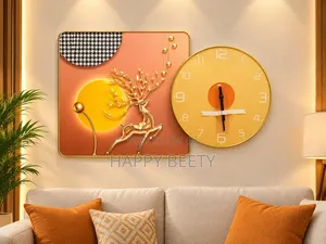 *Elegant Wall Clock Wall Art Set