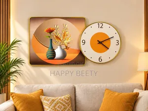 *Elegant Wall Clock Wall Art Set
