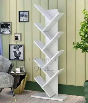Office Bookshelf : Wooden 8-Level Book Storage Rack